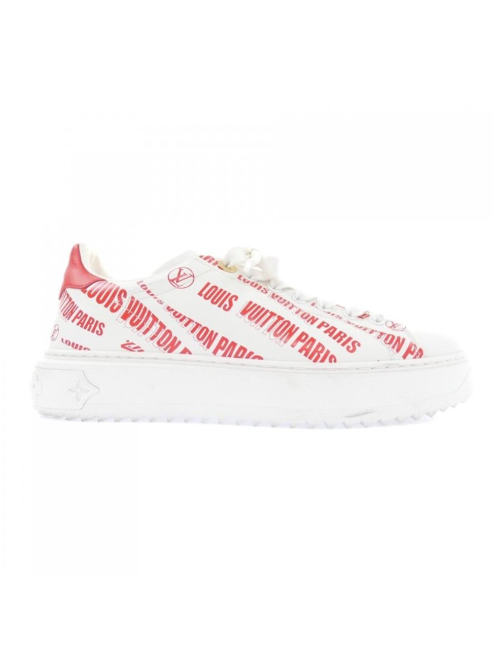 Louis Vuitton Graphical Signature Print Time Out Line Sneakers